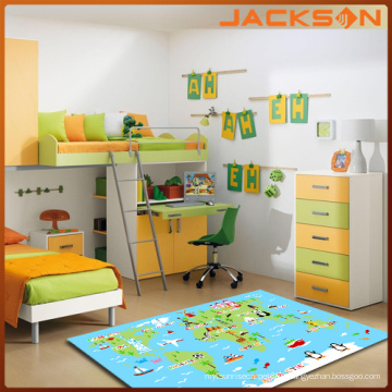 Educational Rugs for Children with World Map